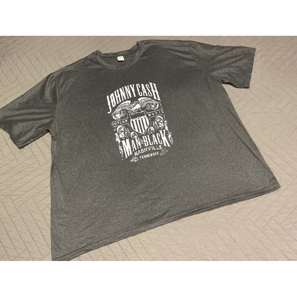 Johnny Cash T-Shirt Mens 4XL Man in Black Outlaw Music Shirt Nashville Tennessee